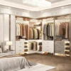 3 Sets of Wardrobe Systems, 86.8-inch Wardrobe Storage System with 6 Drawers and 4 Hangers, L-shaped Walk-in Wardrobe